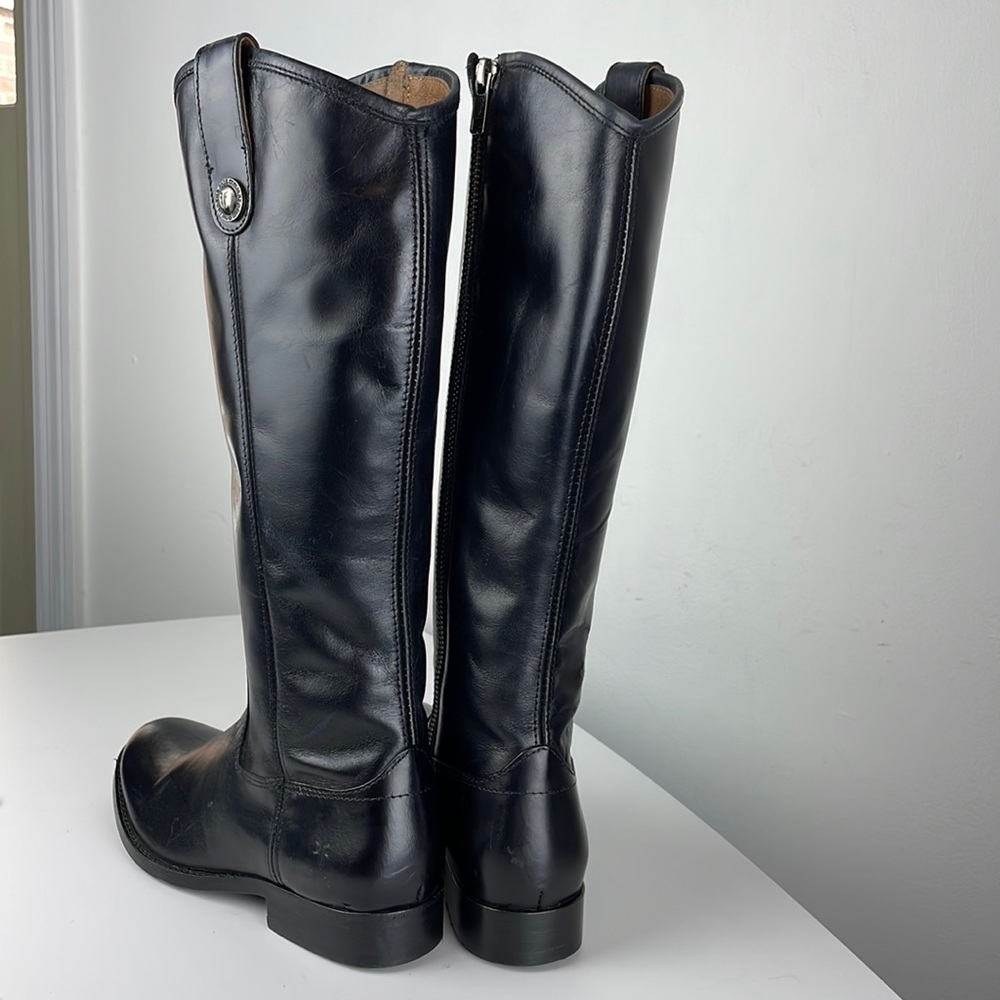 FRYE MELISSA BUTTON INSIDE ZIP Genuine Leather Side Zip Boots NWOT Sz 6 - Picture 6 of 17